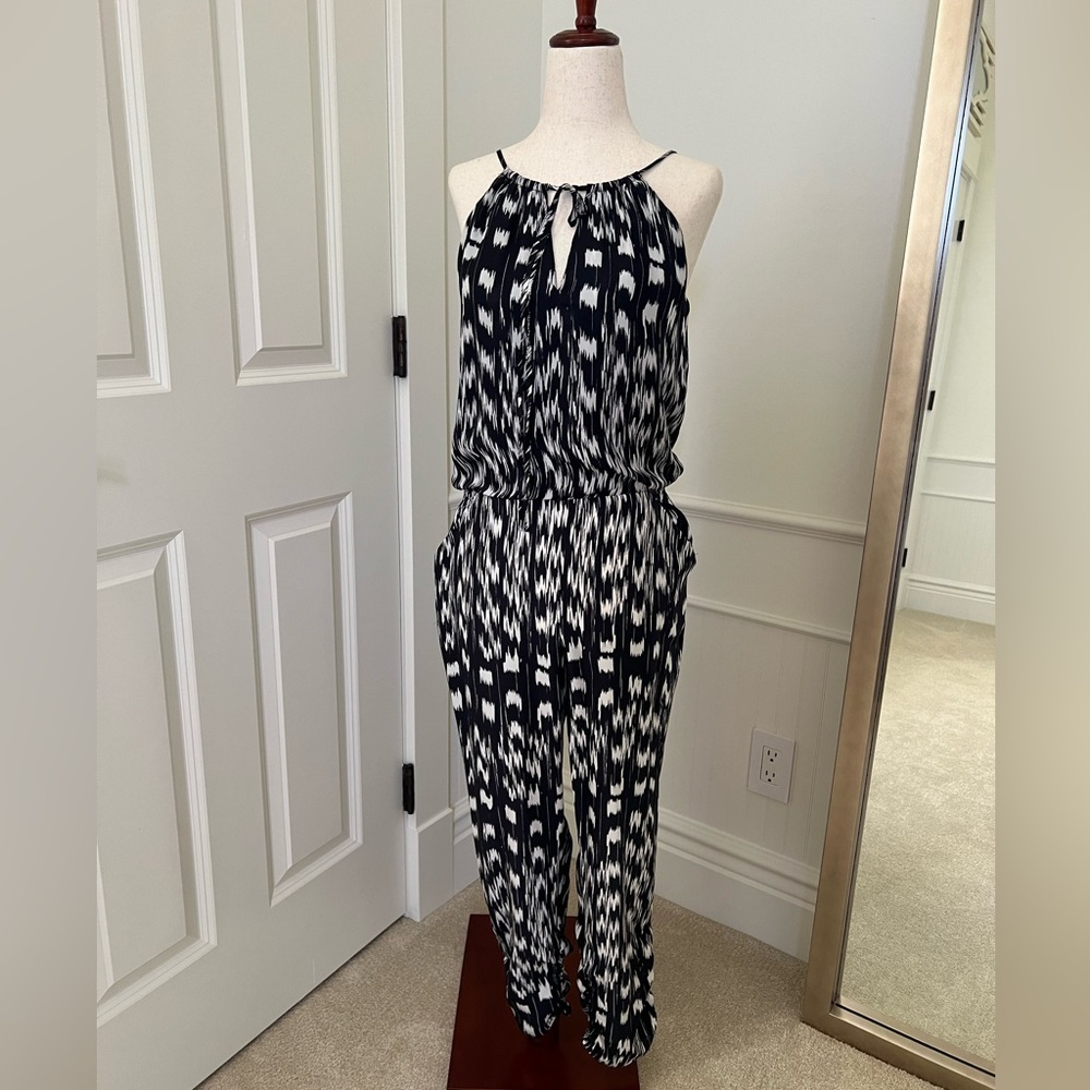 White and Black Jumpsuit